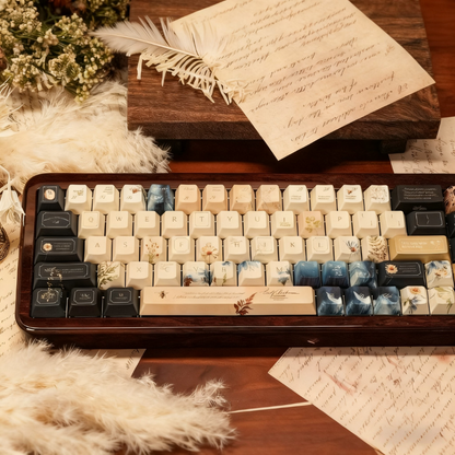 Emily Dickinson Floral Art Keycaps
